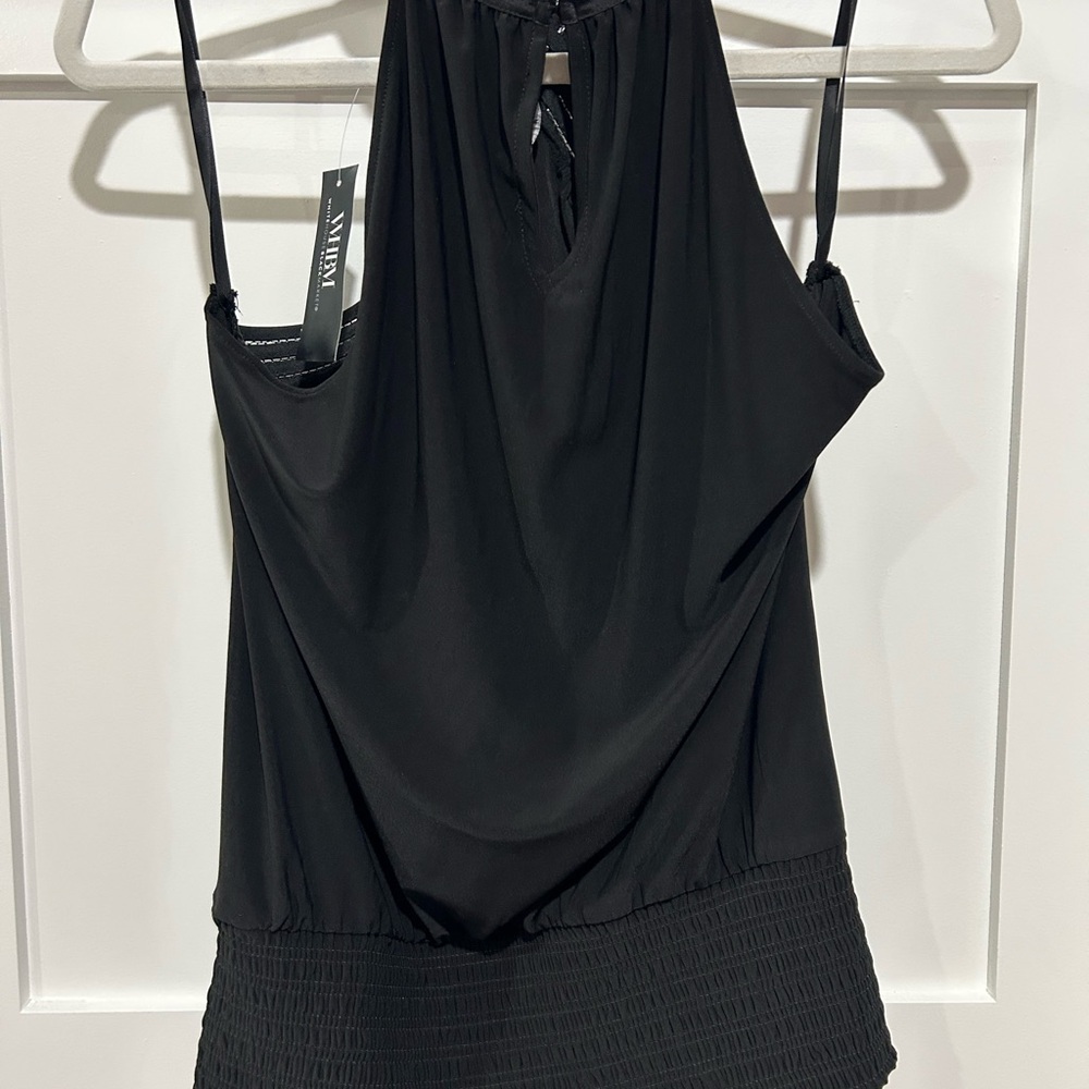 WHBM Cross Front Matte Jersey Halter.  Size Small.  New with Tags - Picture 7 of 10